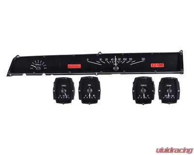 Dakota Digital Black Alloy MHX System for Lincoln 1964-1965, Custom Build, Metric Size - MHX-64L-K-R