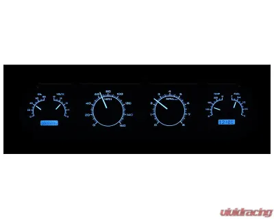 Dakota Digital Black Alloy MHX System for Pontiac 1964-1967, Custom Build, Metric Fitment - MHX-64P-GTO-K-B