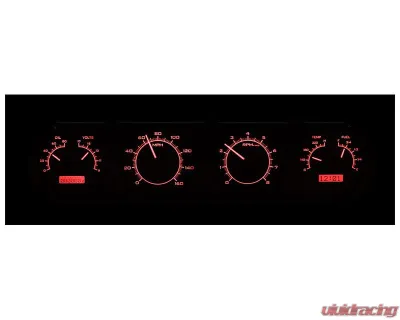 Dakota Digital Black Alloy MHX System for Pontiac 1964-1967, Custom Build, Metric Fitment - MHX-64P-GTO-K-R