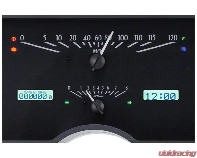 Dakota Digital Black Alloy MHX System for 1965-1966 Cadillac Custom Build - MHX-65C-CAD-K-W