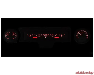 Dakota Digital Black Alloy MHX System for 1965 Chevrolet Impala Metric Custom Build - MHX-65C-IMP-K-R