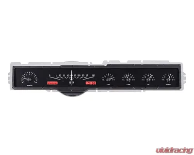 Dakota Digital Black Alloy MHX System for 1965-1966 Ford Galaxie, Custom Build, Metric - MHX-65F-GAL-K-R