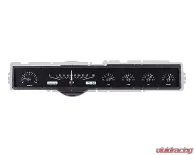 Dakota Digital Black Alloy MHX System for 1965-1966 Ford Galaxie, Custom Build, Metric - MHX-65F-GAL-K-W