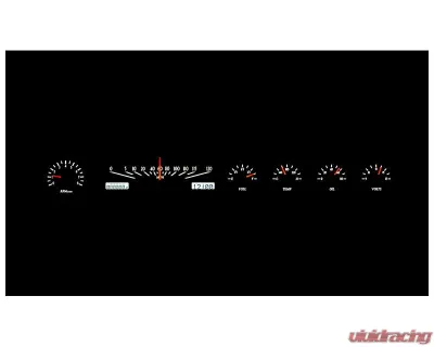 Dakota Digital Black Alloy MHX System for 1965-1966 Ford Galaxie, Custom Build, Metric - MHX-65F-GAL-K-W