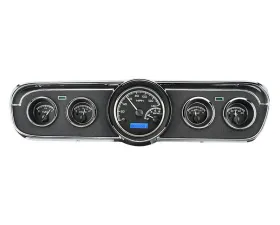 Dakota Digital Black Alloy MHX System for 1965-1966 Ford Mustang, Custom Build, Metric