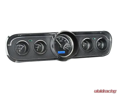 Dakota Digital Black Alloy MHX System for 1965-1966 Ford Mustang, Custom Build, Metric - MHX-65F-MUS-K-B