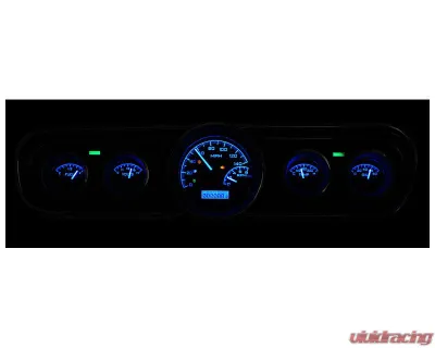 Dakota Digital Black Alloy MHX System for 1965-1966 Ford Mustang, Custom Build, Metric - MHX-65F-MUS-K-B