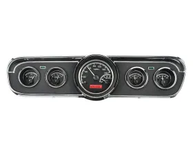 Dakota Digital Black Alloy MHX System for 1965-1966 Ford Mustang, Custom Build, Metric