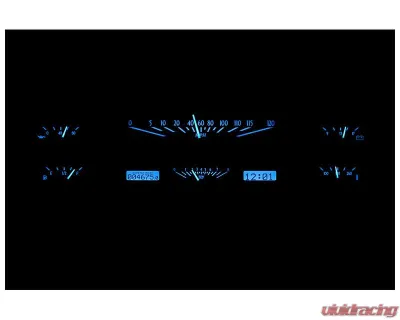 Dakota Digital Black Alloy MHX System for Ford 1965-1966, Custom Build, Metric Fitment - MHX-65F-PU-K-B