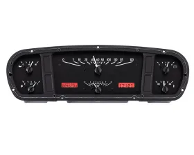 Dakota Digital Black Alloy MHX System for 1965-1966 Ford Custom Build MHX-65F-PU-K-R