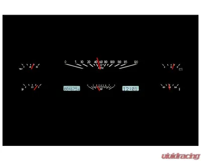 Dakota Digital Black Alloy MHX System for Ford 1965-1966, Custom Build, Metric - MHX-65F-PU-K-W