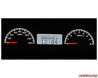 Dakota Digital Black Alloy MHX System for 1966-1967 Chevrolet Custom Build - MHX-66C-CVL-K-W