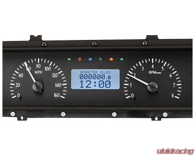 Dakota Digital Black Alloy MHX System for 1966 Chevrolet Custom Build Metric MHX-66C-IMP-K-W - MHX-66C-IMP-K-W