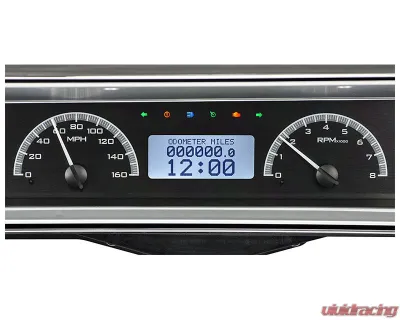 Dakota Digital Black Alloy MHX System Metric Custom Build for 1966-1972 Chevrolet C10 - MHX-66C-NOV-K-W