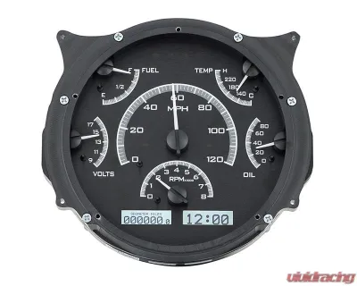 Dakota Digital Black Alloy MHX System for 1966-1967 Ford Bronco, Custom Build - MHX-66F-BRO-K-W