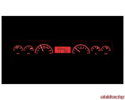 Dakota Digital Black Alloy MHX System for 1966-1967 Ford Fairlane, Custom Build - MHX-66F-FAR-K-R