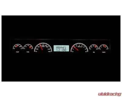 Dakota Digital Black Alloy MHX System for 1966-1967 Ford Fairlane, Custom Build - MHX-66F-FAR-K-W