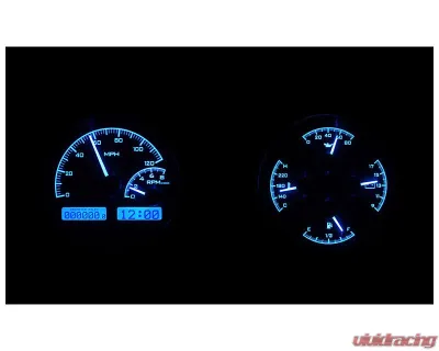 Dakota Digital MHX-66O-CUT-K-B Black Alloy Metric Custom System 11.252"x4.892" - MHX-66O-CUT-K-B