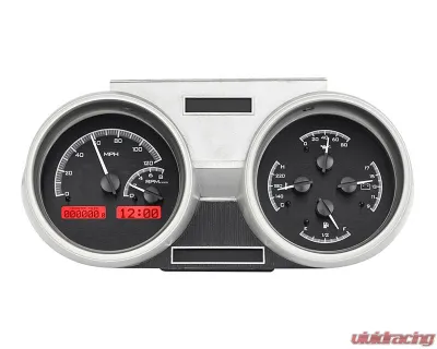 Dakota Digital MHX-66O-CUT-K-R Black Alloy Metric Custom Build 11.252"x4.892" System - MHX-66O-CUT-K-R