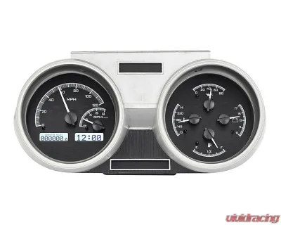 Dakota Digital MHX System Metric Custom Build 11.252"x4.892" Black Alloy, MHX-66O-CUT-K-W - MHX-66O-CUT-K-W