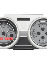 Dakota Digital MHX-66O-CUT-S-R Custom Metric System 11.252"x4.892" Silver Alloy                                     - MHX-66O-CUT-S-R - Image 2