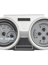 Dakota Digital MHX-66O-CUT-S-W Custom Build Metric System 11.252"x4.892" Silver Alloy                                     - MHX-66O-CUT-S-W - Image 3