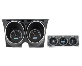 Dakota Digital Black Alloy MHX System for 1967 Chevrolet Camaro, Custom Build, Metric