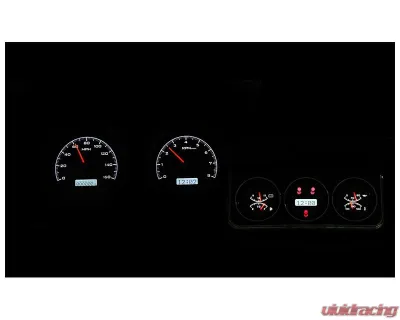 Dakota Digital Black Alloy MHX System for 1967 Chevrolet Camaro, Custom Build, Metric - MHX-67C-CAC-K-W