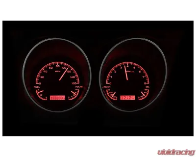 Dakota Digital Black Alloy MHX System for 1967-1968 Chevrolet Pontiac Custom Build - MHX-67C-CAM-K-R