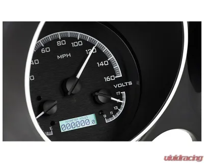 Dakota Digital Black Alloy MHX System for 1967-1968 Chevrolet Pontiac Custom Build - MHX-67C-CAM-K-W