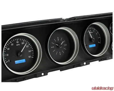 Dakota Digital Black Alloy MHX System for 1967 Chevrolet Custom Build Metric - MHX-67C-IMP-K-B