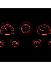 Dakota Digital Black Alloy MHX System Metric Custom Build with Analog Clock for Chevrolet 1967-1972                                     - MHX-67C-PA-K-R - Image 2