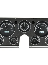 Dakota Digital Black Alloy MHX System Metric Custom Build with Analog Clock for Chevrolet 1967-1972                                     - MHX-67C-PA-K-W - Image 6