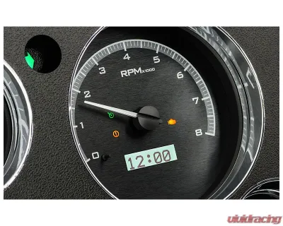 Dakota Digital Black Alloy MHX System Metric Custom Build with Analog Clock for Chevrolet 1967-1972 - MHX-67C-PA-K-W