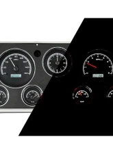 Dakota Digital Black Alloy MHX System Metric Custom Build with Analog Clock for Chevrolet 1967-1972                                     - MHX-67C-PA-K-W - Image 4