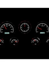 Dakota Digital Black Alloy MHX System Metric Custom Build with Analog Clock for Chevrolet 1967-1972                                     - MHX-67C-PA-K-W - Image 5