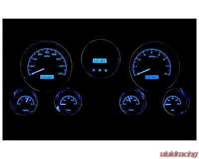 Dakota Digital Black Alloy MHX System for 1967-1972 Chevrolet Custom Build - MHX-67C-PU-K-B