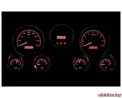 Dakota Digital Black Alloy MHX System for 1967-1972 Chevrolet Custom Build MHX-67C-PU-K-R - MHX-67C-PU-K-R