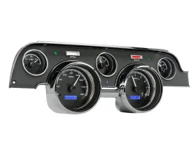 Dakota Digital Black Alloy MHX System for 1967-1968 Ford Mustang Metric Custom Build