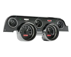 Dakota Digital Black Alloy MHX System for 1967-1968 Ford Mustang, Custom Build, Metric