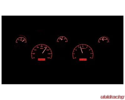 Dakota Digital Black Alloy MHX System for 1967-1968 Ford Mustang, Custom Build, Metric - MHX-67F-MUS-K-R