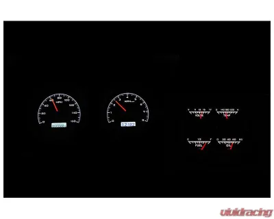 Dakota Digital Black Alloy MHX System Metric Custom Build with Console Gauges for 1968 Chevrolet - MHX-68C-CAC-K-W