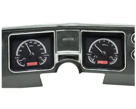 Dakota Digital Black Alloy MHX System for 1968 Chevrolet Chevelle, El Camino, Malibu