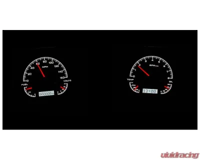 Dakota Digital Black Alloy MHX System for 1968 Chevrolet Chevelle, El Camino, Malibu - MHX-68C-CVL-K-W