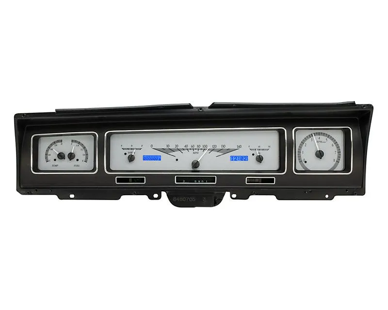 Dakota Digital Silver Alloy MHX System Metric Custom Build Chevrolet Caprice | Impala 1968 - MHX-68C-IMP-S-B