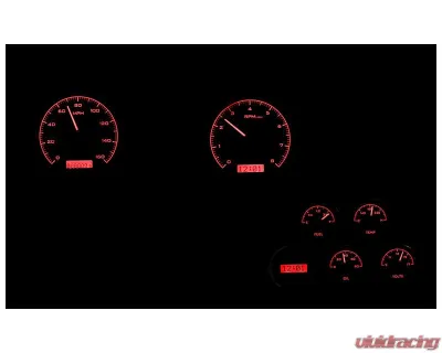 Dakota Digital Black Alloy MHX System for Chevrolet 1968-1977, Custom Build, Metric - MHX-68C-VET-K-R