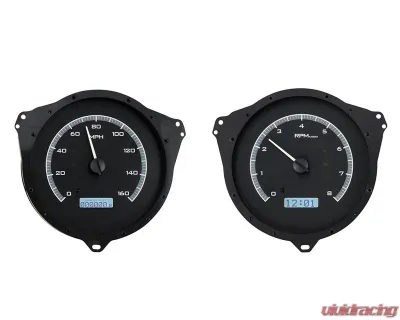 Dakota Digital Black Alloy MHX System for Chevrolet 1968-1977, Custom Build, Metric Fitment - MHX-68C-VET-K-W