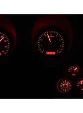 Dakota Digital Black Alloy MHX System for Chevrolet 1968-1977 with Analog Clock                                     - MHX-68C-VTA-K-R - Image 2