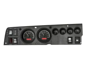 Dakota Digital MHX-68D-CHG-K-R Black Alloy Custom Build System for 1968-1970 Dodge/Plymouth 22.233