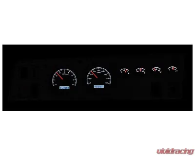 Dakota Digital Black Alloy MHX System for Dodge/Plymouth 1968-1970, 22.233"x5.166" - MHX-68D-CHG-K-W